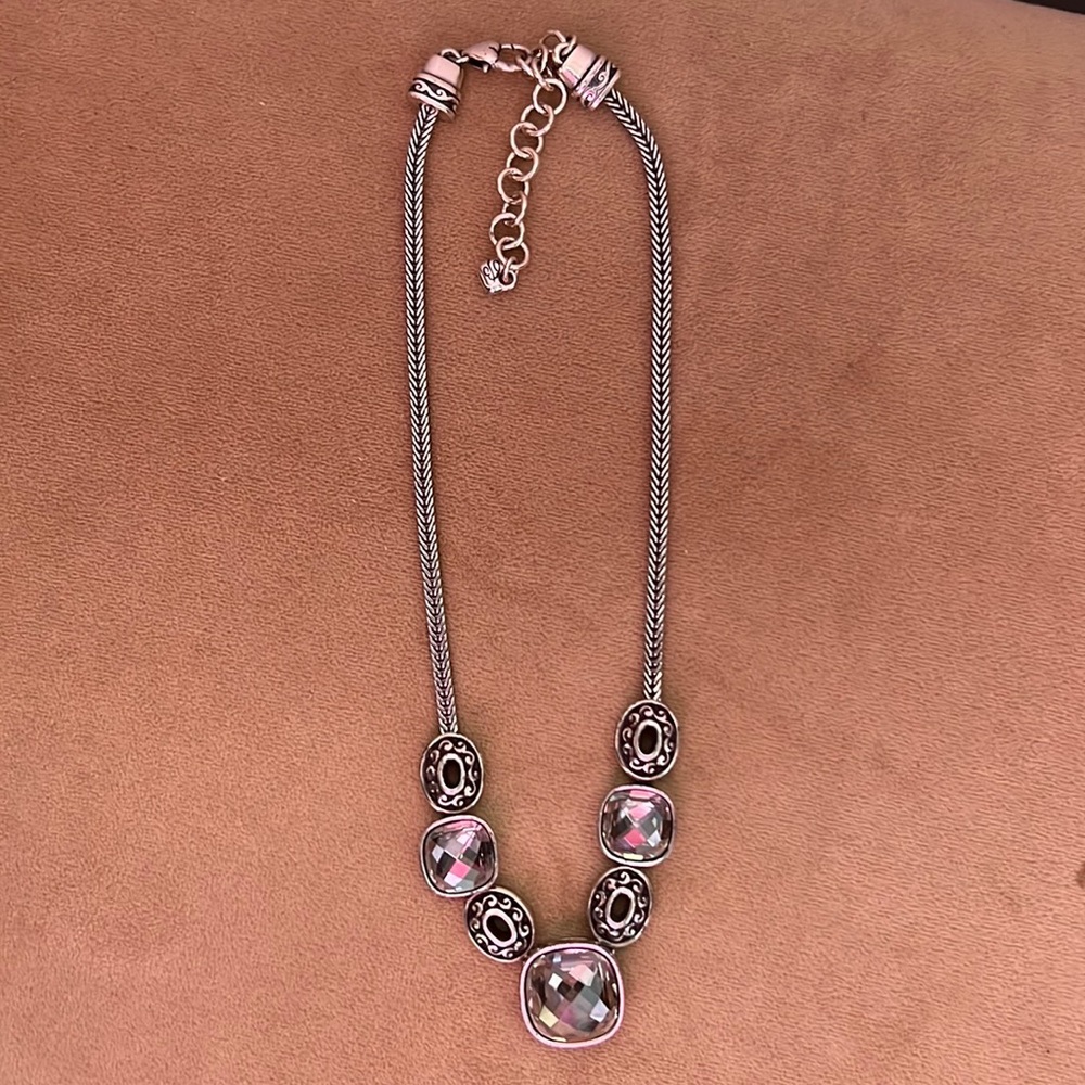 Brighton Taupe Crystal necklace